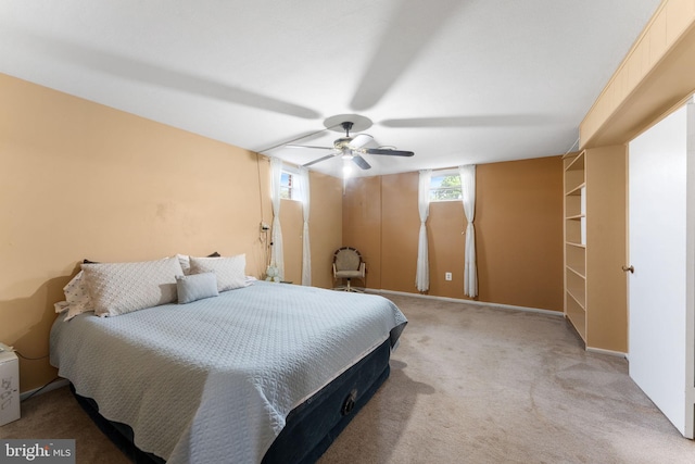 7703 Huron Dr, Gainesville, VA 20155 - bedroom featuring light colored carpet and a ceiling fan