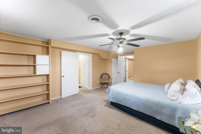7703 Huron Dr, Gainesville, VA 20155 - bedroom featuring carpet floors, baseboards, and ceiling fan