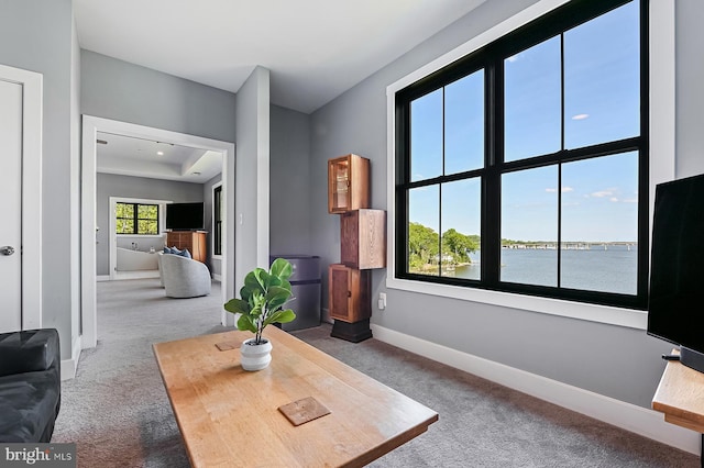 3015 Friends Rd, Annapolis, MD 21401 - carpeted living room with baseboards