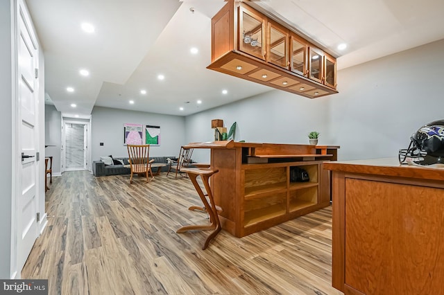 3015 Friends Rd, Annapolis, MD 21401 - bar area with light wood-style flooring and recessed lighting