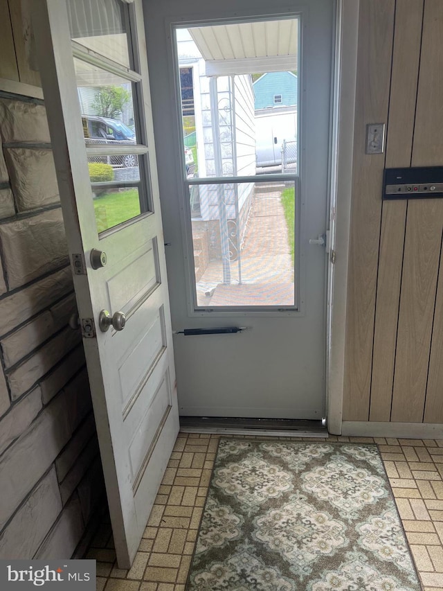 1228 Spruce St, Ashland, PA 17921 - entryway with brick floor