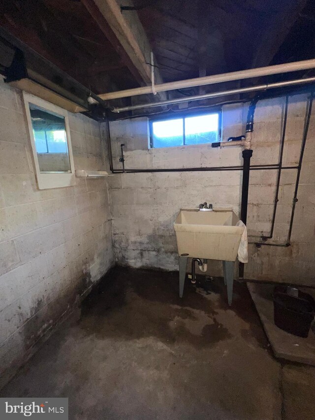 1228 Spruce St, Ashland, PA 17921 - below grade area with a sink