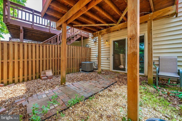 6343 Wind Rider Way, Columbia, MD 21045 - view of patio with a deck