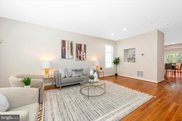 6343 Wind Rider Way, Columbia, MD 21045 - living area with wood finished floors and recessed lighting
