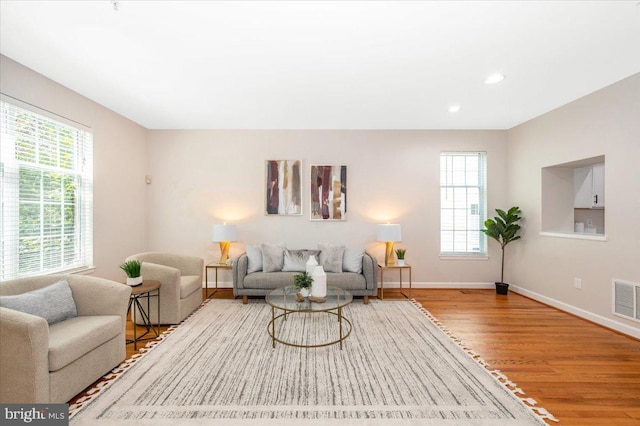 6343 Wind Rider Way, Columbia, MD 21045 - living area with wood finished floors and recessed lighting