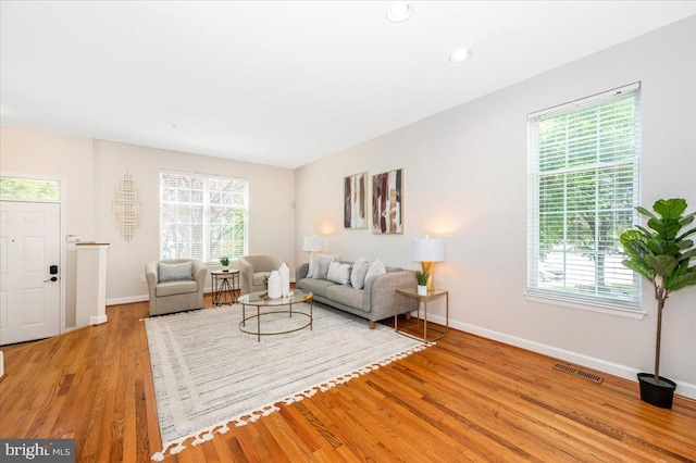 6343 Wind Rider Way, Columbia, MD 21045 - living room with baseboards and wood finished floors
