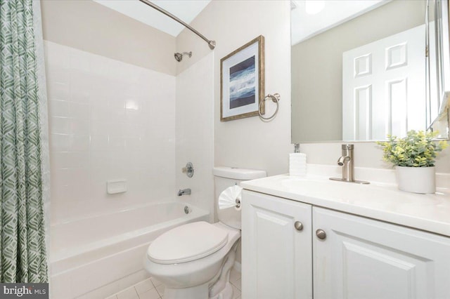 6343 Wind Rider Way, Columbia, MD 21045 - bathroom with shower / tub combo, vanity, and tile patterned flooring