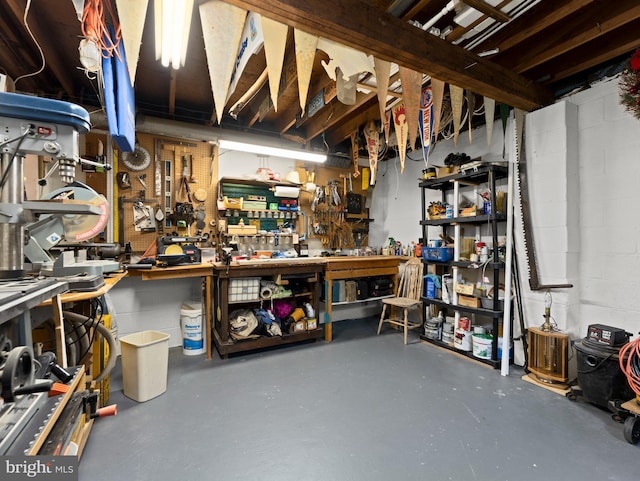 view of storage room