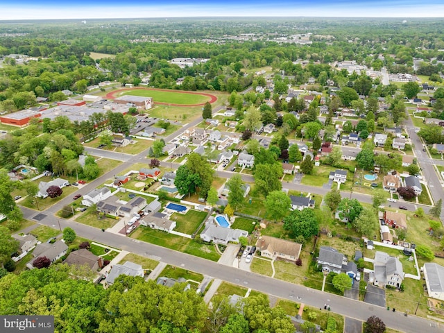 bird's eye view featuring a residential view