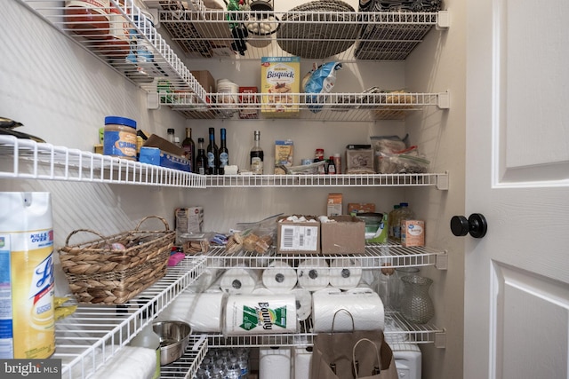 view of pantry