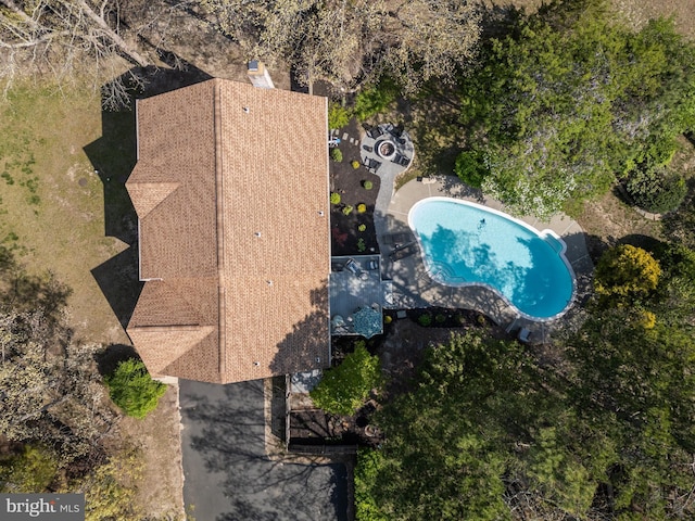birds eye view of property