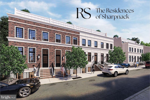 128 E Sharpnack St, Philadelphia, PA 19119 - view of front of house featuring brick siding and entry steps