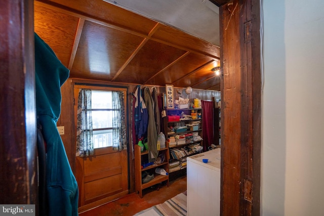 view of storage room