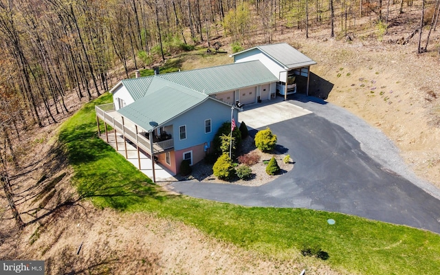 97 Heverly Ln, Beech Creek, PA 16822 - drone / aerial view featuring a wooded view