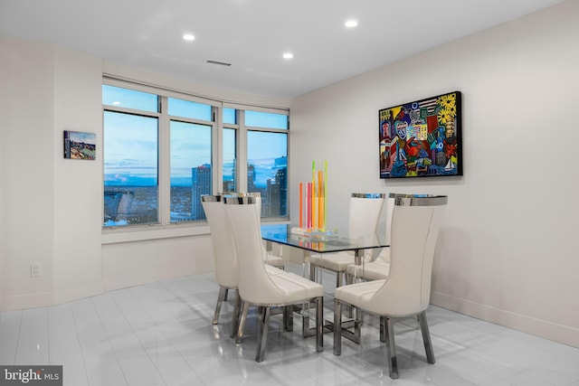 100 Harborview Dr Unit 2107, Baltimore, MD 21230 - dining room with recessed lighting and baseboards