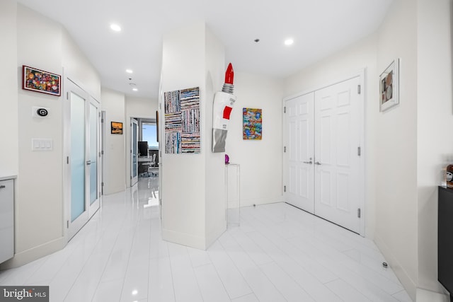 100 Harborview Dr Unit 2107, Baltimore, MD 21230 - corridor with recessed lighting and baseboards