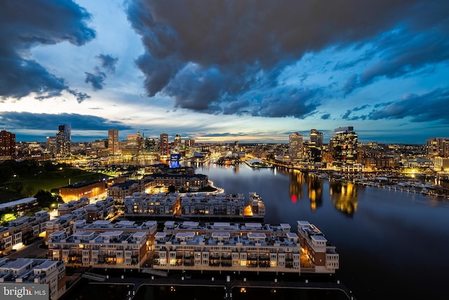 100 Harborview Dr Unit 2107, Baltimore, MD 21230 - water view with nearby urban area