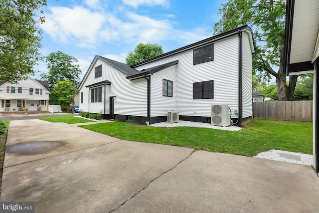 14 Titus Ave, Lawrence, NJ 08648 - back of property with ac unit and driveway