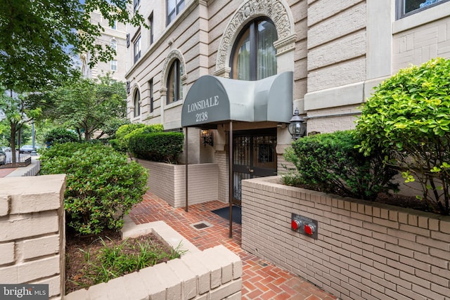 view of exterior entry