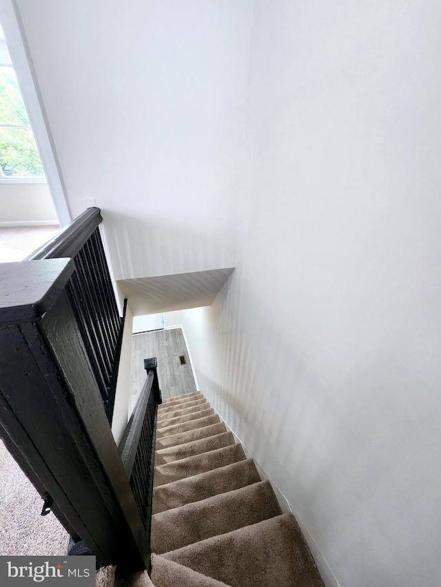 view of staircase