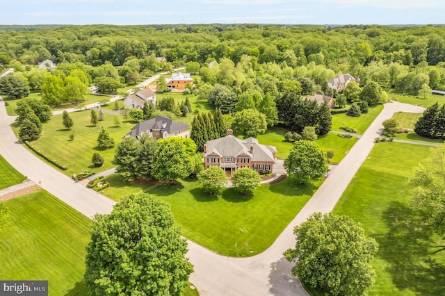 13457 Charolais Ct, Highland, MD 20777 - view from above of property featuring a heavily wooded area