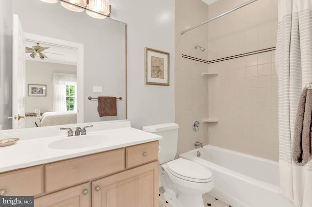 13457 Charolais Ct, Highland, MD 20777 - bathroom featuring ensuite bath, vanity, toilet, and shower / tub combo