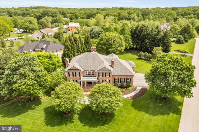13457 Charolais Ct, Highland, MD 20777 - view from above of property with a heavily wooded area
