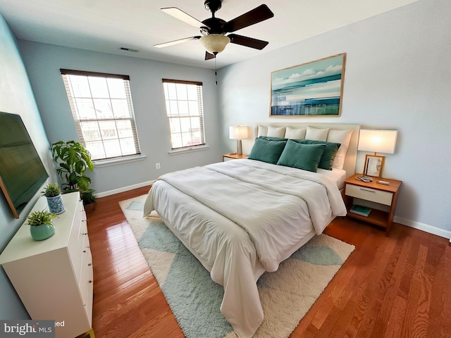 2 Raydan Way N, East, MD 21901 - bedroom featuring baseboards, wood finished floors, and ceiling fan