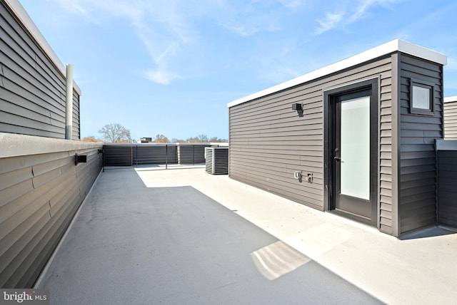 2811 S Hutchinson St, Philadelphia, PA 19148 - view of patio / terrace with fence and cooling unit