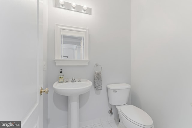 19599 Aspendale Sq, Ashburn, VA 20147 - bathroom with toilet and tile patterned flooring