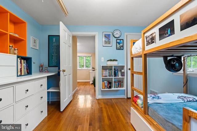 3210 Old Dominion Blvd, Alexandria, VA 22305 - bedroom with hardwood / wood-style floors and baseboards
