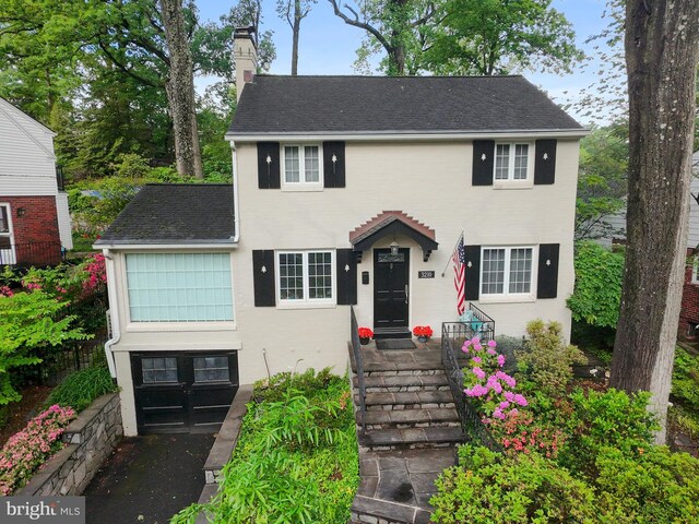 3210 Old Dominion Blvd, Alexandria, VA 22305 - view of front of property with a chimney and roof with shingles