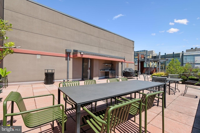 2120 Vermont Ave NW Unit 309, Washington, DC 20001 - view of patio / terrace with outdoor dining area and area for grilling
