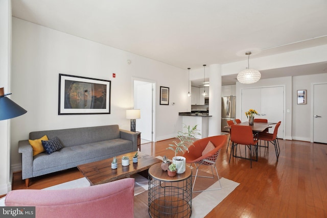 2120 Vermont Ave NW Unit 309, Washington, DC 20001 - living area with wood finished floors and baseboards