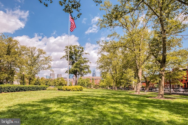 surrounding community featuring a yard