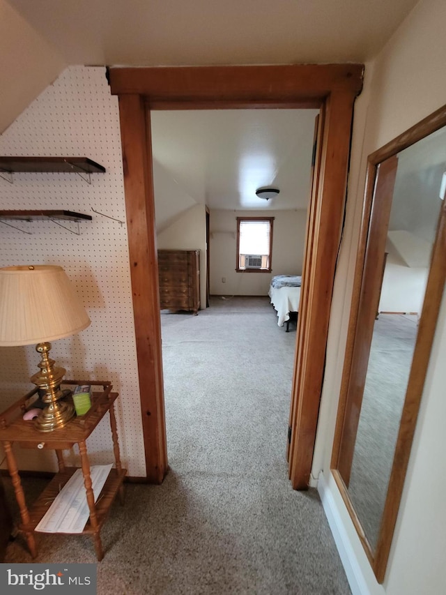 70 W Hamlin Ave, Telford, PA 18969 - hallway with carpet, vaulted ceiling, and cooling unit