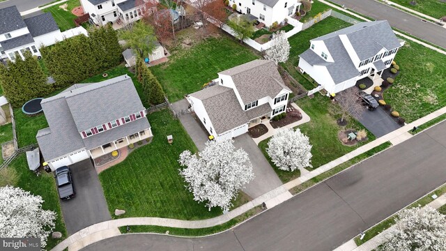 aerial perspective of suburban area