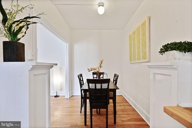 1954 Columbia Rd NW Unit 504, Washington, DC 20009 - dining room featuring light wood-style flooring and baseboards