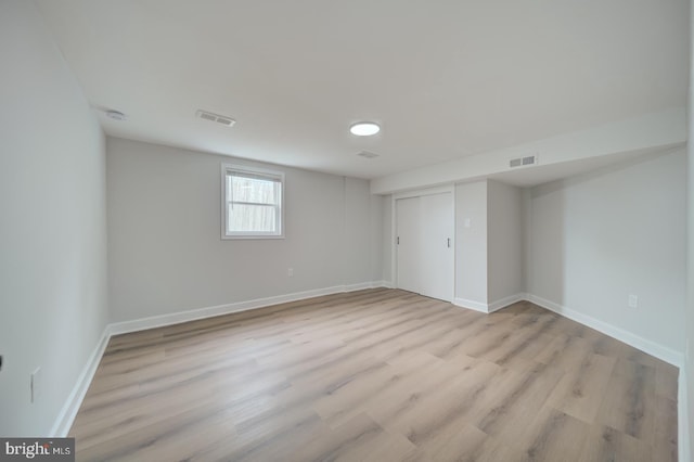 6802 Elbrook Rd, Lanham, MD 20706 - unfurnished bedroom with baseboards, light wood-type flooring, and visible vents