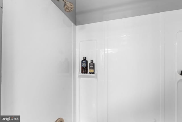 bathroom view of a stall shower