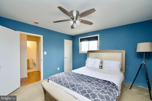 2845 Denver St SE Unit 204, Washington, DC 20020 - bedroom featuring ceiling fan and baseboards