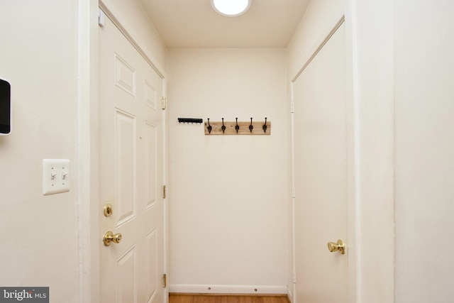 2845 Denver St SE Unit 204, Washington, DC 20020 - doorway to outside with wood finished floors