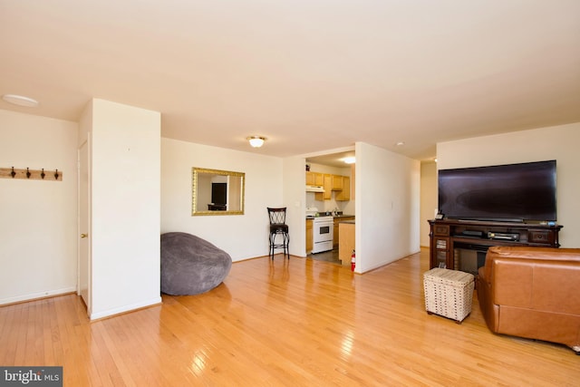 2845 Denver St SE Unit 204, Washington, DC 20020 - living area with baseboards and light wood finished floors