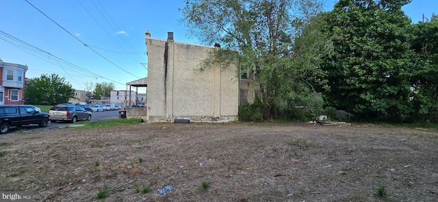 view of home's exterior featuring stucco siding
