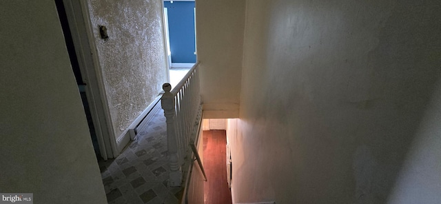 corridor with an upstairs landing