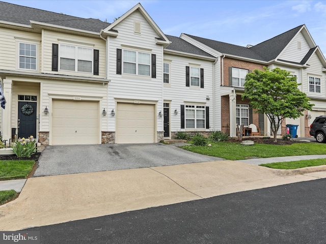 104 Panmure, Stephens City, VA 22655 - multi unit property featuring driveway, a garage, and stone siding