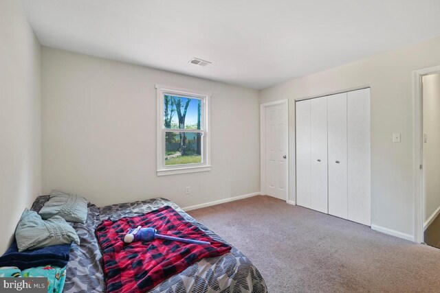 407 Bryan Point Rd, Accokeek, MD 20607 - carpeted bedroom featuring baseboards and a closet