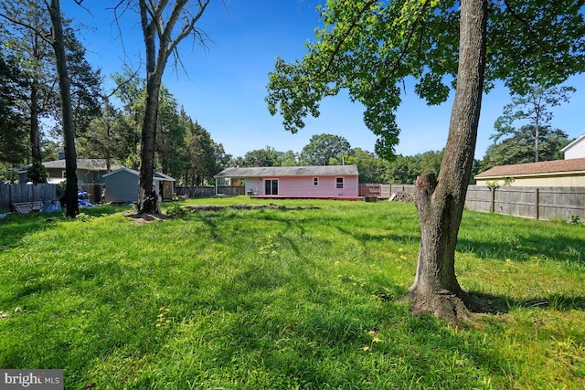 407 Bryan Point Rd, Accokeek, MD 20607 - view of yard with a wooden deck