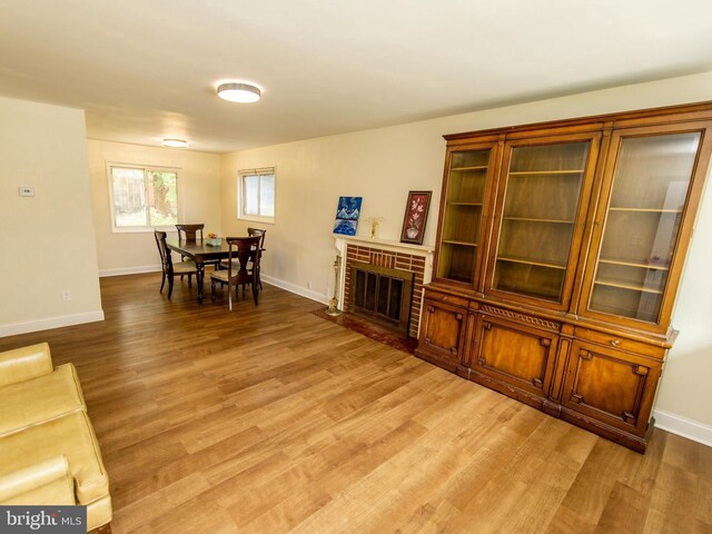 6215 Seminole Pl, College Park, MD 20740 - dining area with light wood finished floors and baseboards