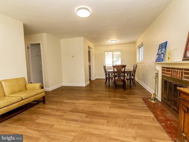 6215 Seminole Pl, College Park, MD 20740 - dining space featuring light wood-style flooring and baseboards